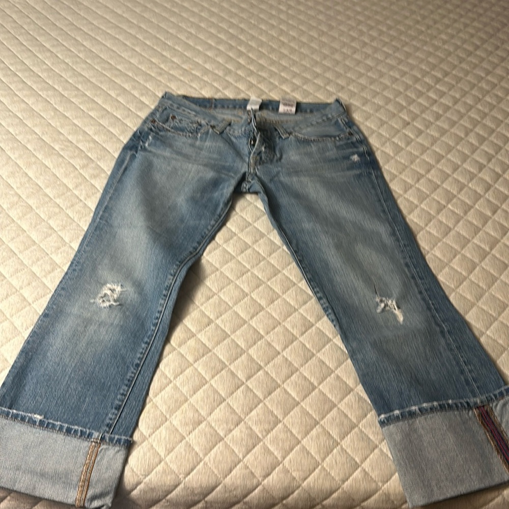 Lucky brand cuffed dream crop 6/28
